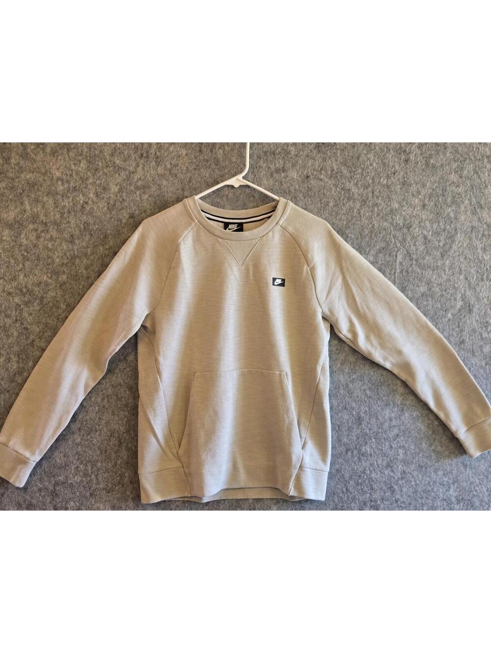 Nike Sportswear Optic Crew Sweatshirt Sz S Beige